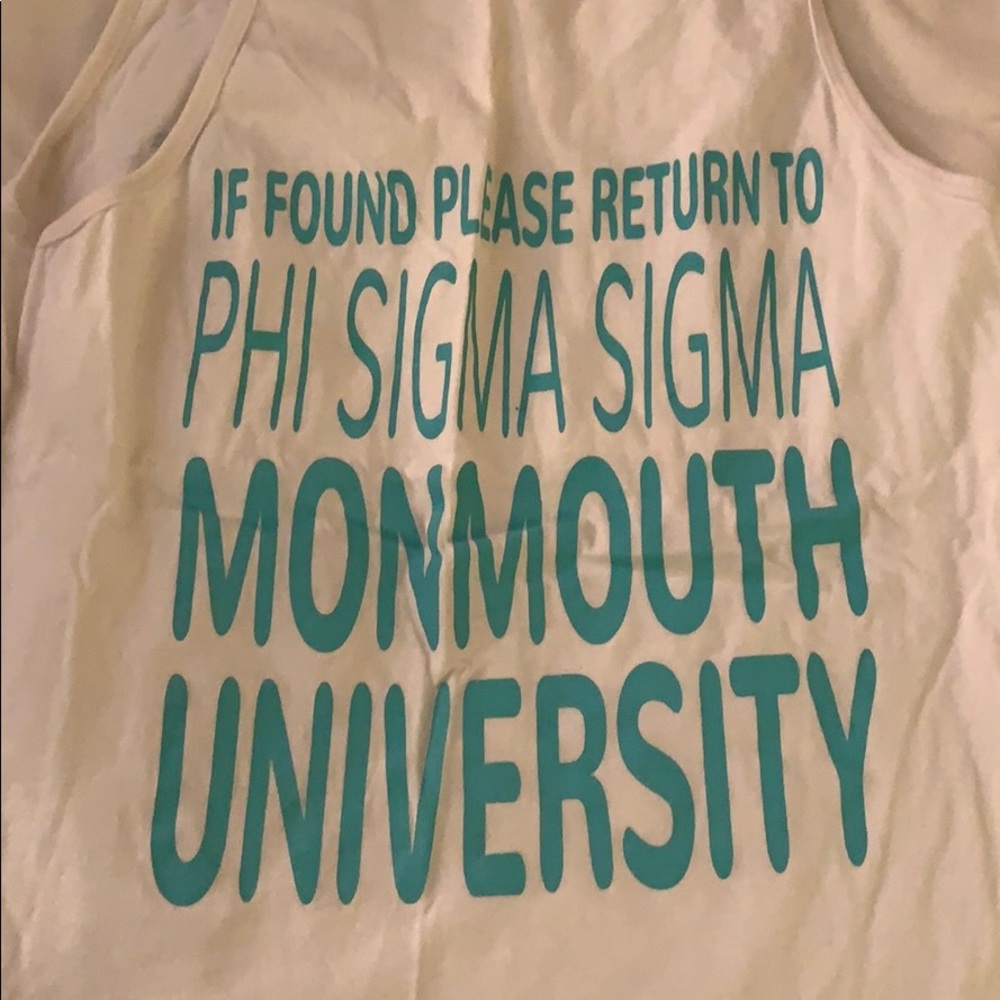 ⭐️⭐️⭐️Phi sigma sigma tank top spring break⭐️⭐️⭐️